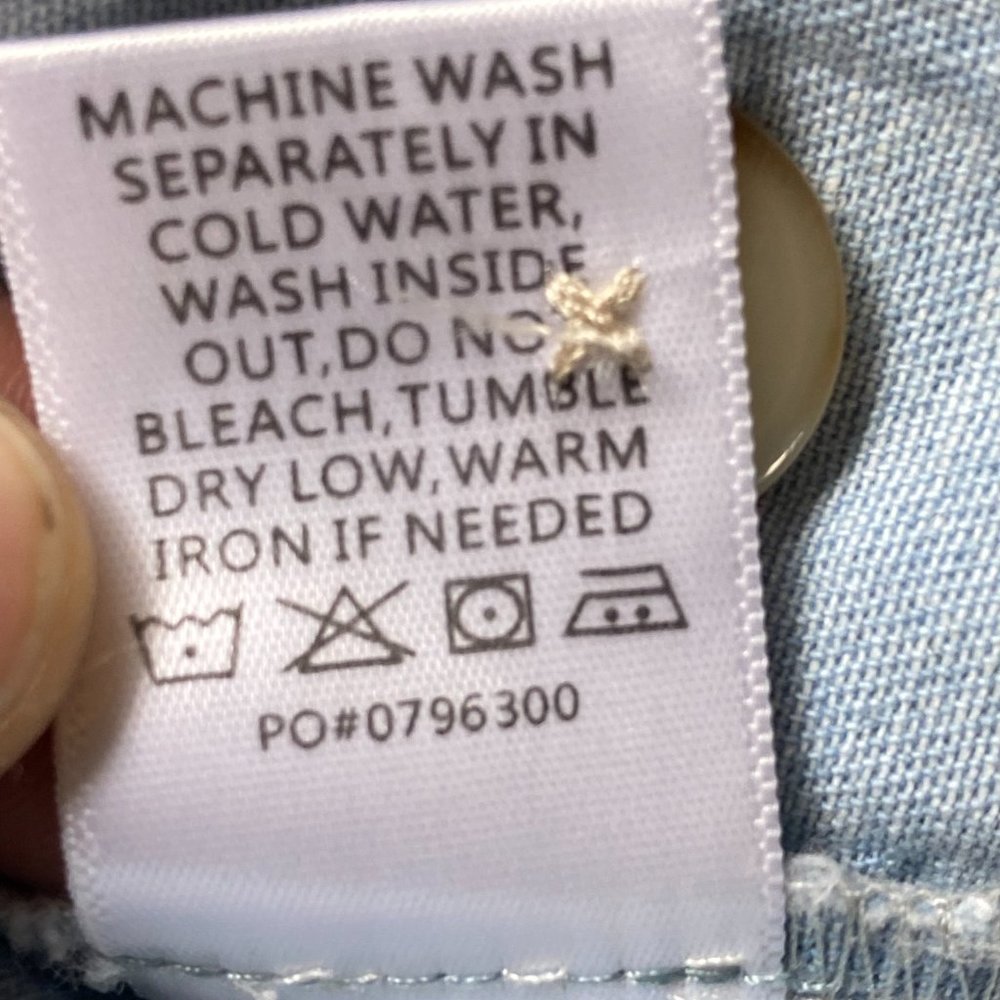 Show Me Your MuMu Light Blue Denim Button-Front Mini Dress - Picture 11 of 11